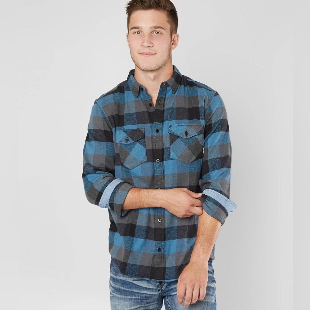Copy ✨ Element Mens Tacoma Flannel Long Sleeve Shirt Size Large